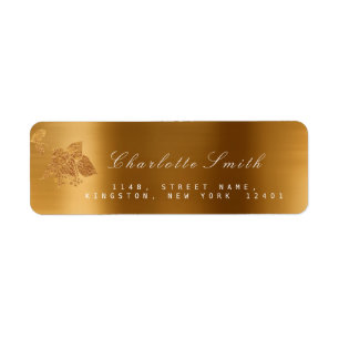 Floral Gold Foil Metallisches monochromatisches UA