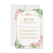 Floral Gold Frame islamische Hochzeit