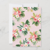 Floral Gold Kalligraphie Geburtstag Danke Karte (Rückseite)