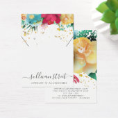 Floral Gold Ohrringe Necklack Display Card (Schreibtisch)