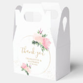 Floral Gold Romantic Danke Hochzeit Geschenkschachtel (Geöffnet)