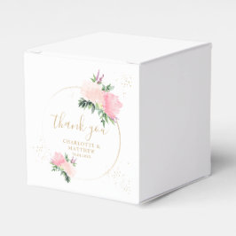 Floral Gold Romantic Danke Hochzeit Geschenkschachtel