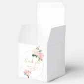 Floral Gold Romantic Danke Hochzeit Geschenkschachtel (Geöffnet)