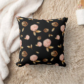 Floral Gold-Rose Kissen (Decke)