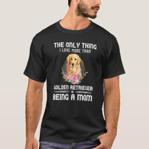 Floral Golden Retriever Pup Eigentümer Hund Eltern T-Shirt