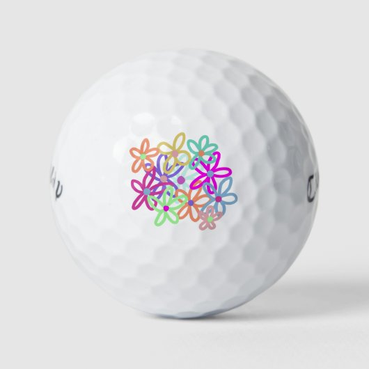 Floral Golf Balls Golfball (Vorderseite)