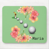 Floral Golfer Balls Mouse Pad! Mouse Pad Mousepad (Vorne)