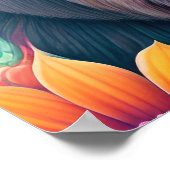 Floral Gorilla Animal Posters Poster (Ecke)