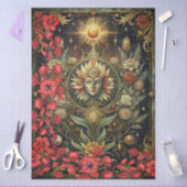 Floral Gothic Tarot Reader's Card Abstract Collage Seidenpapier (Basteln)