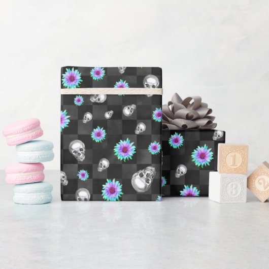 FLORAL GOTHIC WRAPPING PAPIER GESCHENKPAPIER (Babyparty)