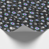 FLORAL GOTHIC WRAPPING PAPIER GESCHENKPAPIER (Ecke)