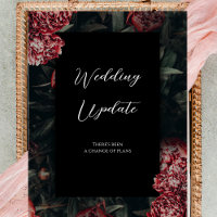 Floral-gotische Hochzeitserie Änderung der Pläne K