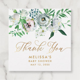 Floral Gouache Boho Niedliche Personalisierte Baby Geschenkanhänger