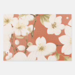 "Floral Grace Gift Wrap" Geschenkpapier Set
