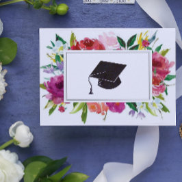 Floral Graduate Herzlichen Glückwunsch Karte
