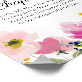 Floral Graduation Party Future Plans Sign Poster (Ecke)