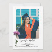 Floral Graduation Party und Ankündigung (Rückseite)