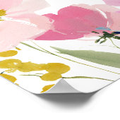 Floral Graduation Party Welcome Sign Poster (Ecke)