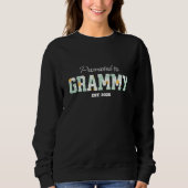 Floral Grandma, Promoted to Grammy  Sweatshirt (Vorderseite)