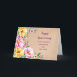 Floral Grandson und seine Ehefrau Hochzeitstag Karte<br><div class="desc">Glückliche Hochzeitskarte für Enkel und seine Ehefrau mit rustikalen Blume und herzlichen Vers.</div>