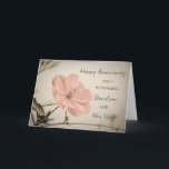 Floral Grandson und seine Ehefrau Jahrestag Karte<br><div class="desc">Glücklicher Hochzeitstag Karte für Enkel und seine Ehefrau mit hübschen Vintagen rosa Blume,  und herzliche Vers.</div>