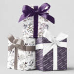 Floral gratulieren Wrapping Paper Sheets Geschenkpapier Set<br><div class="desc">Feiern Sie ein ganz besonderes Paar mit diesen personalisierten,  blumengeschmückten Papierblättern in Aquarellfarbe!</div>