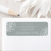 Floral Gray Future Mr. Wedding Rücksendeadresse L (Insitu)