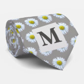 Floral Gray Krawatte (Gerollt)