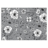 Floral Gray Tischdecke (Vorderseite (Horizontal))
