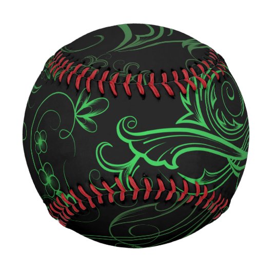 Floral Green Baseball (Rückseite)