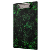Floral Green Clipboard Klemmbrett (Links)
