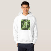 Floral Green Mens Hoodie (Vorne ganz)