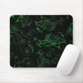 Floral Green Mousepad (Mit Mouse)