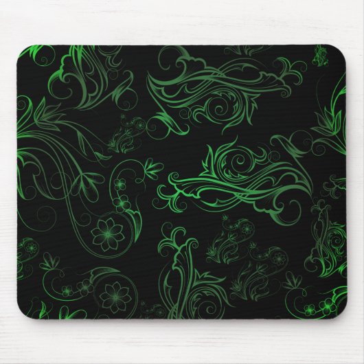 Floral Green Mousepad (Vorne)