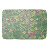 Floral Green Tile Badematte (Vorderseite)