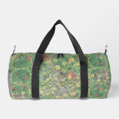 Floral Green Tile Duffle Bag (Rückseite)