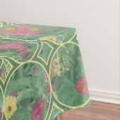 Floral Green Tile Tischdecke (Beispiel)