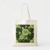 Floral Green Tote Bag Tragetasche (Vorne)