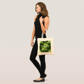Floral Green Tote Bag Tragetasche