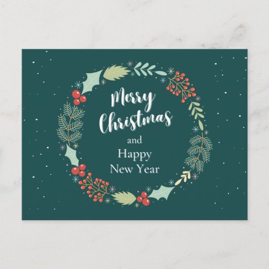 Floral Green Weihnachten (Vorderseite)