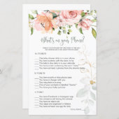 Floral Greenery Baby Was ist auf Ihrem Handyspiel? (Vorne/Hinten)