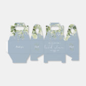 Floral Greenery Dusty Blue Brautparty Geschenkschachtel (Ungefaltet)