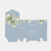 Floral Greenery Dusty Blue Brautparty Geschenkschachtel (Ungefaltet)