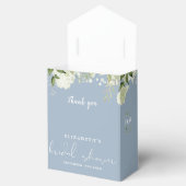 Floral Greenery Dusty Blue Brautparty Geschenkschachtel (Geöffnet)