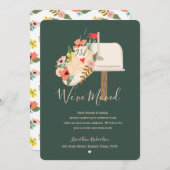 Floral & Greenery Mail Box Neue Adresse Ankündigung (Vorne/Hinten)