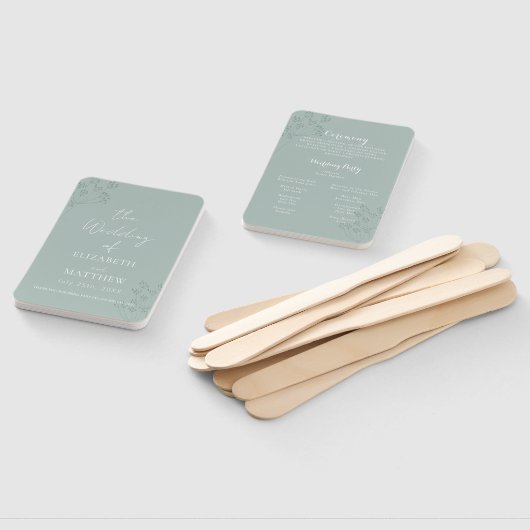 Floral Greenery Program Fächer (Non-assembled)