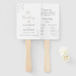 Floral Greenery Program Fächer