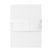 Floral Greenery Wedding Einladungsbanderole (Rückseitenbeispiel)