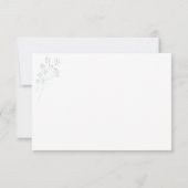 Floral Greenery Wedding RSVP Karte (Rückseite)