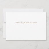 Floral Greenery Wedding Thank You Card Dankeskarte (Rückseite)